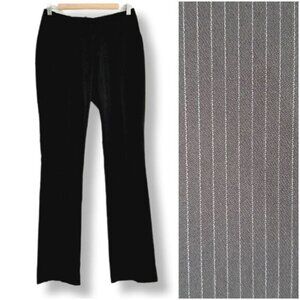 H&M Straight Dress Pants B&W Pin Stripe Sz 6